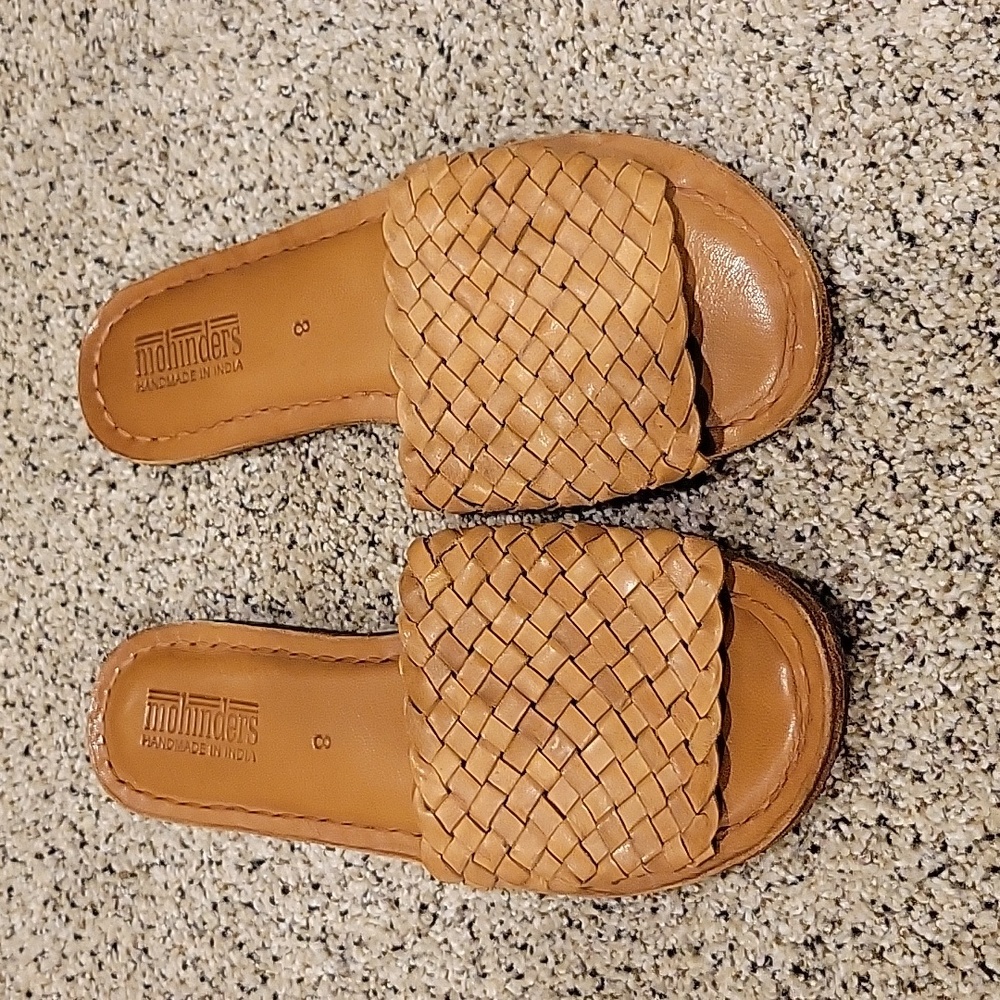 Mohinders Leather Braided Sandals 8